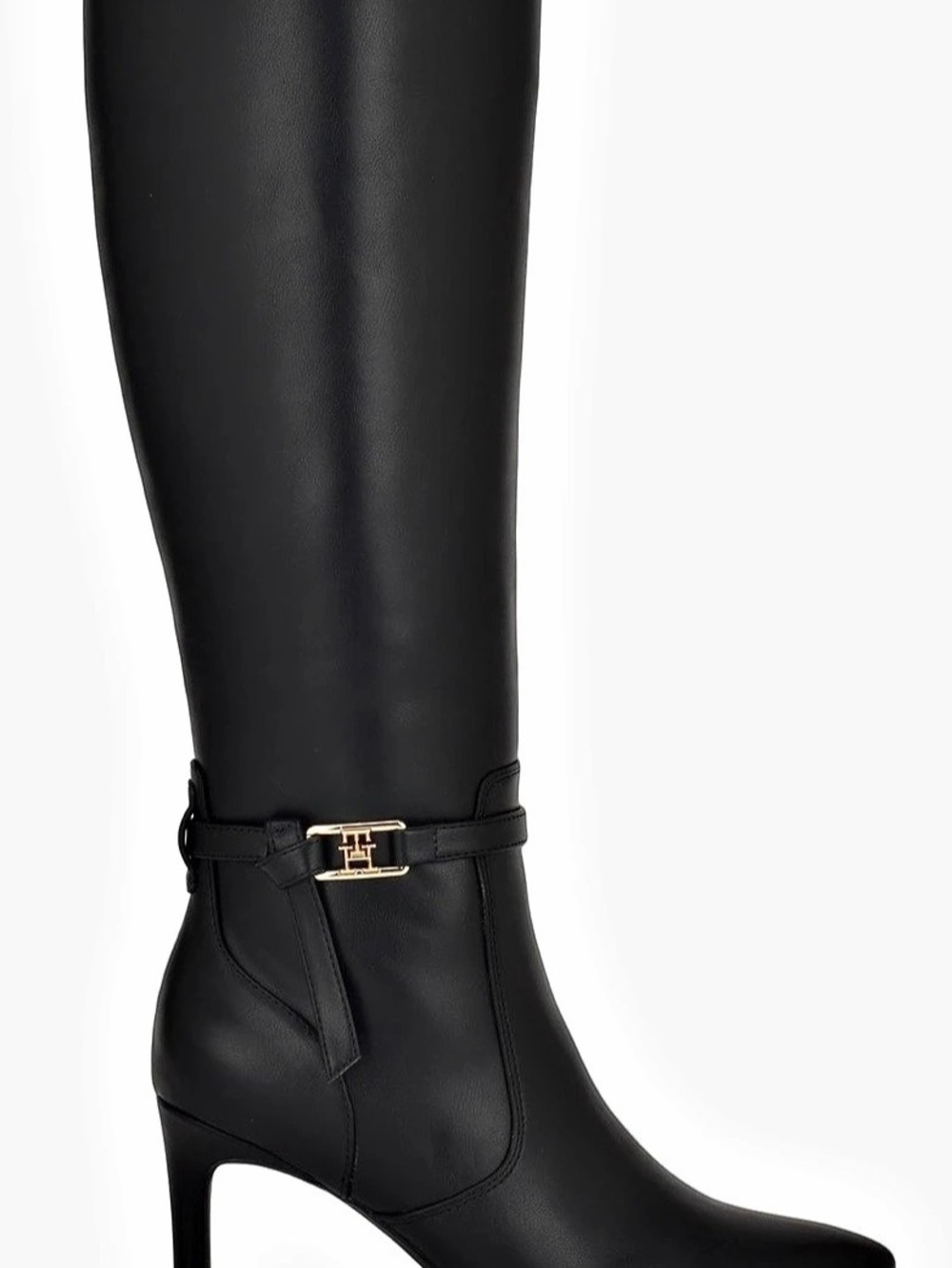 Tommy Hilfiger Julie Knee High Boot Black Heeled Boots